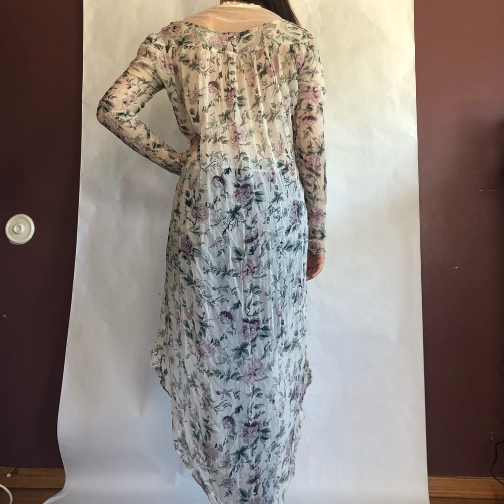 Kimchi Blue Floral Sheer Cardigan